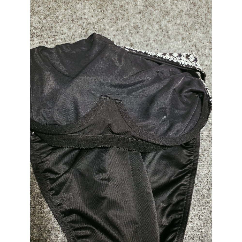 Miraclesuit Brio Black White Geometric One Piece Swimsuit Underwire 10 6526413 - Picture 6 of 7